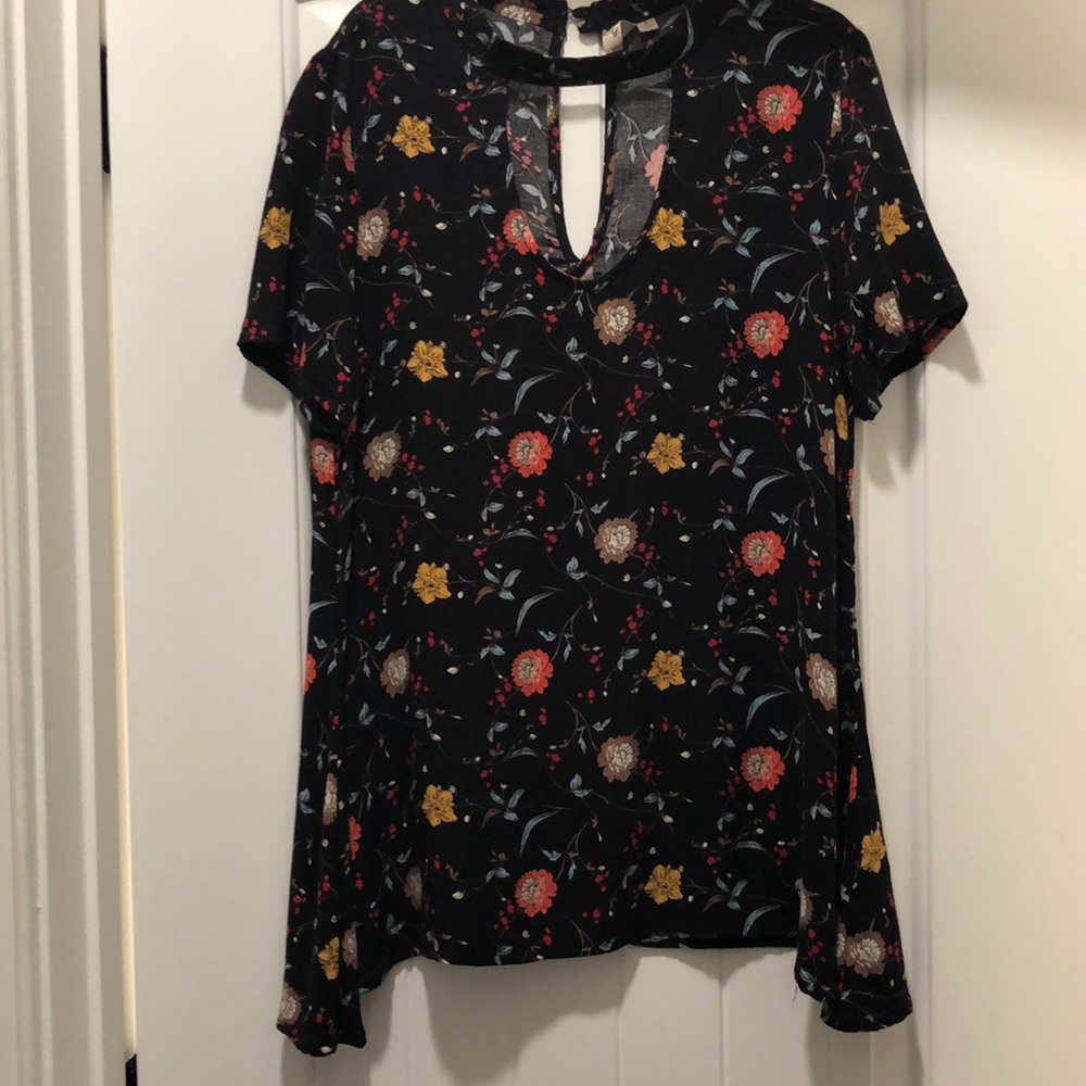 Floral chocker  blouse